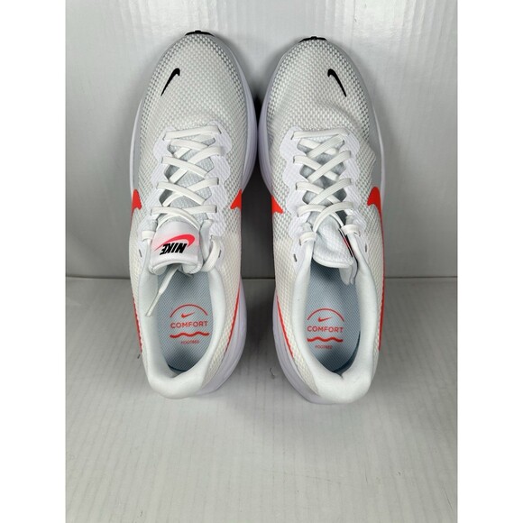 Size 12 Nike Revolution 8 White Bright Crimson Men Shoe Sneaker HJ9198-102 NEW main image 5